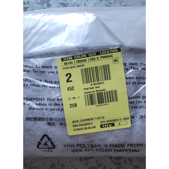 J.Crew Cashmere-merino wool blend mockneck poncho - Picture 3 of 4